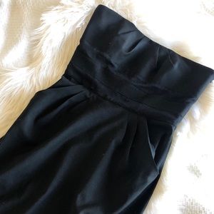 Diane Von Furstenberg Black Strapless Dress